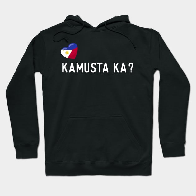 Philippines Flag Kamusta Ka Hoodie by SunburstGeo